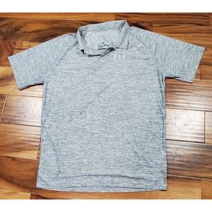 Fly Racing Polo Shirt Golf Shirt Grey short sleeve breathable lightweight Medium